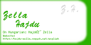 zella hajdu business card